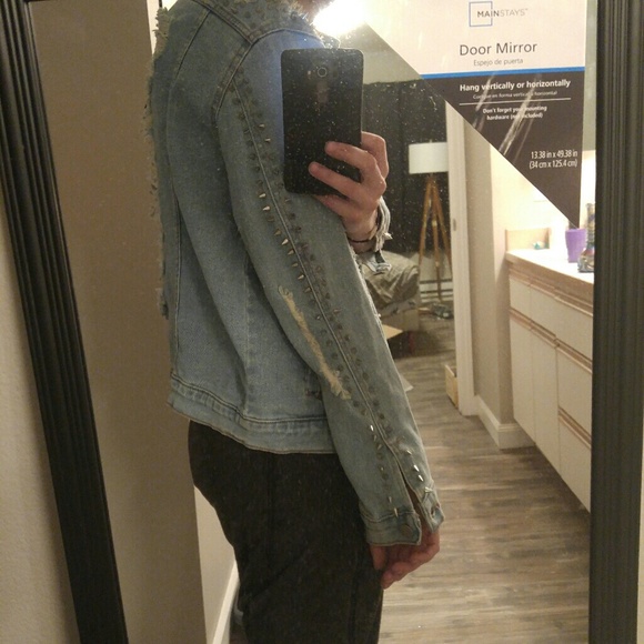 Denim studded jacket - Picture 2 of 3